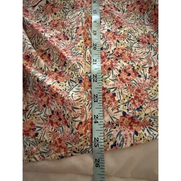 J.CREW X Liberty London Pink Swirling Petals Floral Popover Shirt Size 2 H4651 - Picture 11 of 13